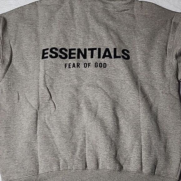 NWT Fear of God Essentials Dark Oatmeal Hoodie Sz Medium - Picture 10 of 13